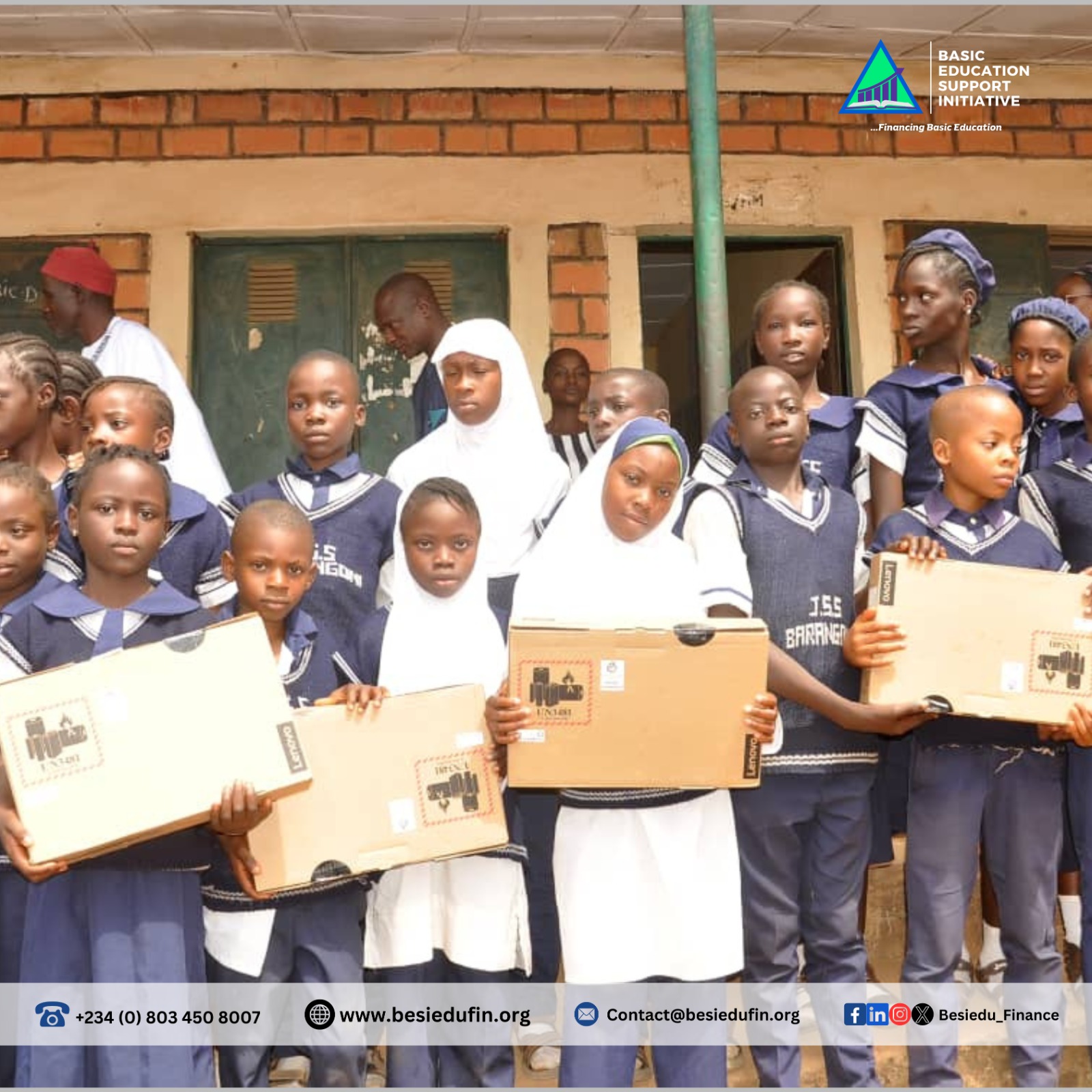 Laptops with students during TeachMeICT pilot launch
